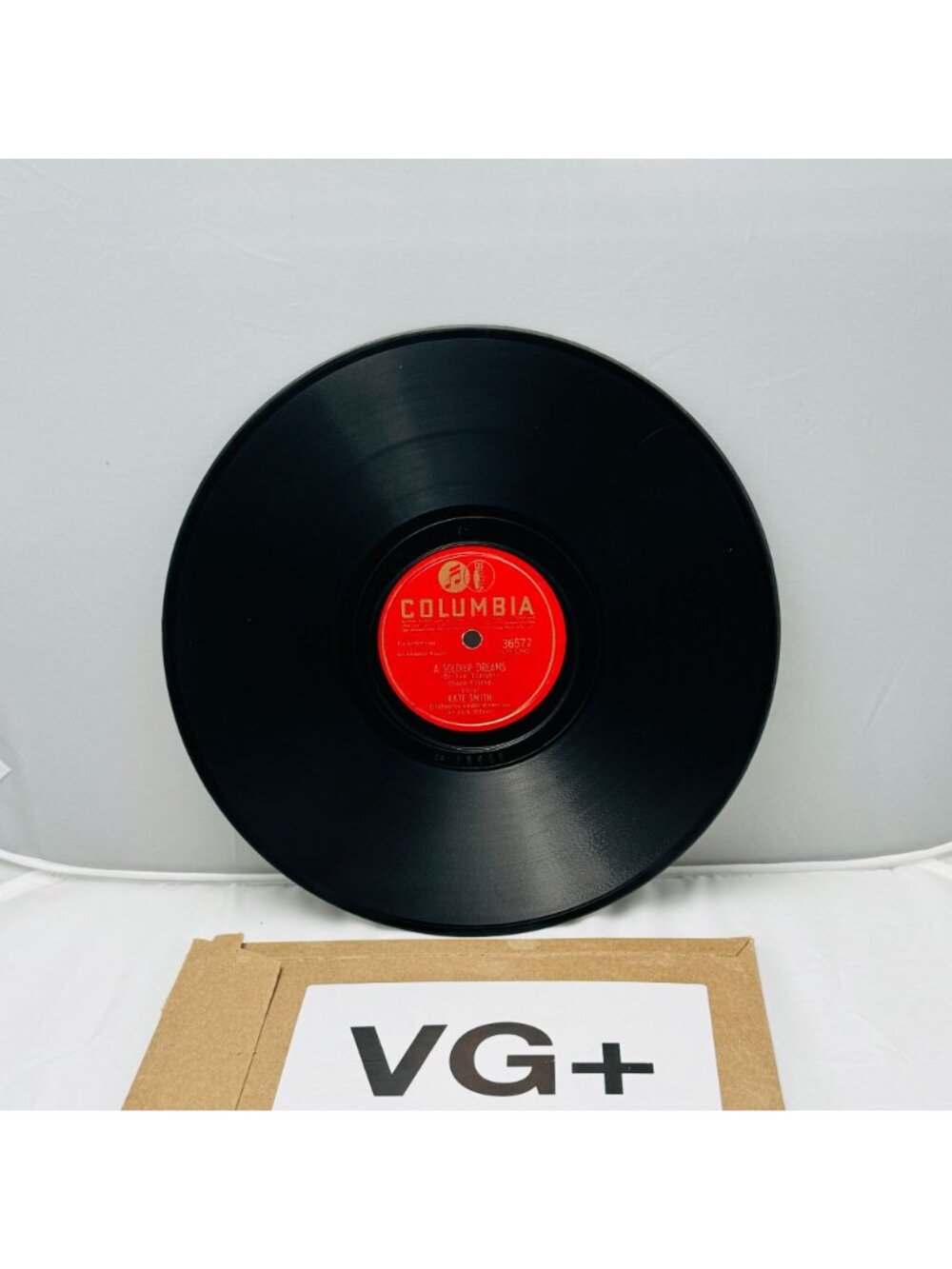 Kate Smith One Dozen Roses 10 Inch Shellac 78 RPM Columbia Records 36577 VG+ - Picture 5 of 6